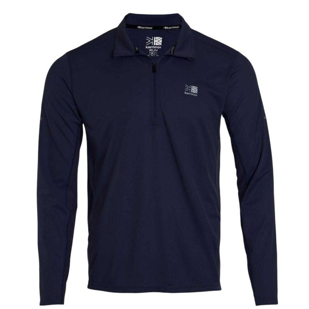 Karrimor Mens Quarter Zip Long-Sleeved Tracksuit Top / Navy